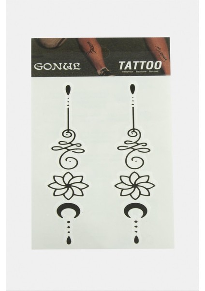 Ds-Derin Tattoo Dövme Sticker-Beyaz