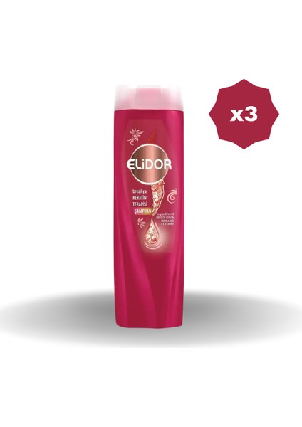 Şampuan Brezilya Keratin Terapisi 400 ml - (3 Adet)