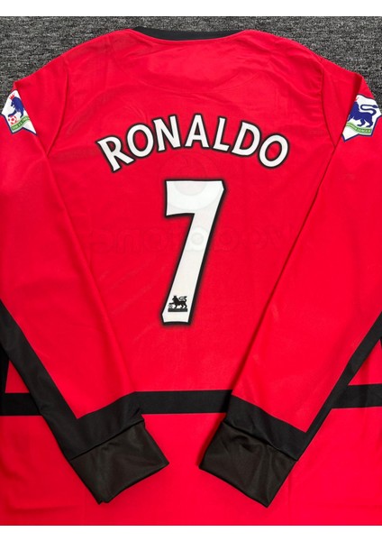 Ronaldo 7 Manchester United 2003-04 Sezon Uzun Kol Kırmzı Forma fiyatları