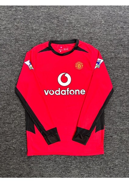 Ronaldo 7 Manchester United 2003-04 Sezon Uzun Kol Kırmzı Forma modelleri
