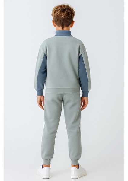 Erkek Çocuk Brooklyn Stay Strong Baskılı 3 Iplik Kalın Kışlık Eşofman Takımı AK4225 fırsatları