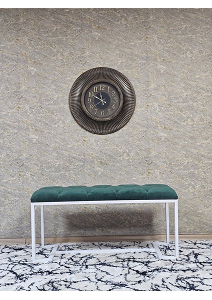 Beyaz Boyalı - L - Ayaklı 100 cm x 38 cm Oturak - Bench - Makyaj Taburesi - Makyaj Oturak Yeşil Renk 100 x 40 Boyut/ebat modelleri