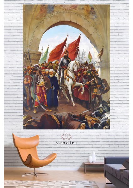 Fatih'sultan Mehmet'in Istanbul'a Girişi Duvar Örtüsü Duvar Halısı Wall Tapestry fiyatları