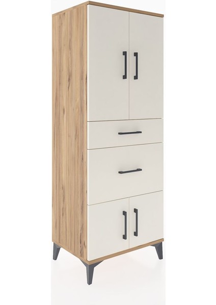 Hyperion Dolap 3 Raflı 2 Çekmeceli 4 Kapaklı 60X44X163 Çam-Aytaşı fiyatları
