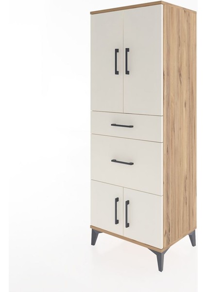 Hyperion Dolap 3 Raflı 2 Çekmeceli 4 Kapaklı 60X44X163 Çam-Aytaşı modelleri