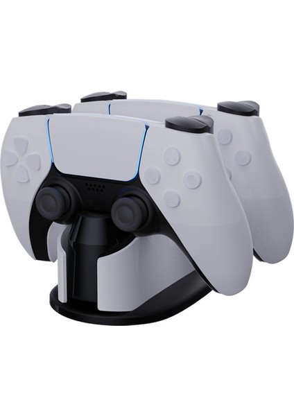 Sundi Ps5 Dual Charger Dock – LED Işıklı Hızlı Şarj Istasyonu ve Stand, Ps5 Çift Kol Şarj Cihazı – Playstation 5 Dualsense Uyumlu