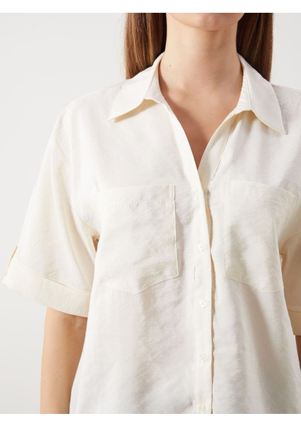 Yeni Sezon Modal Karışımlı Oversize Kadın Gömlek modelleri
