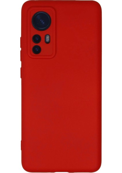 Bfs Xiaomi Mi 12 Kılıf Nano Içi Kadife Silikon - Kırmızı