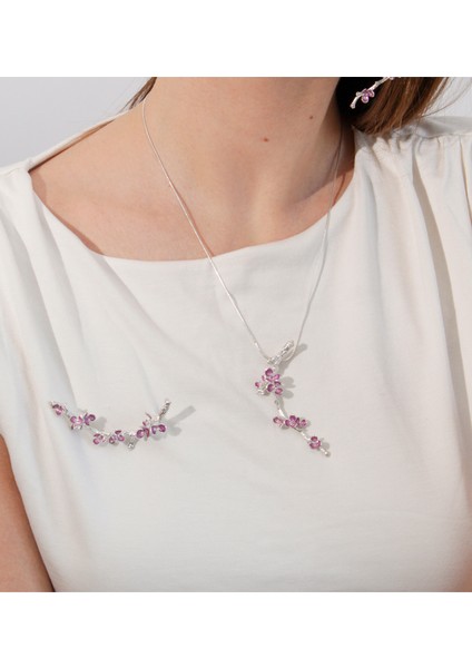 Erguvan 925 Ayar Gümüş Kadın Kolye fiyatları