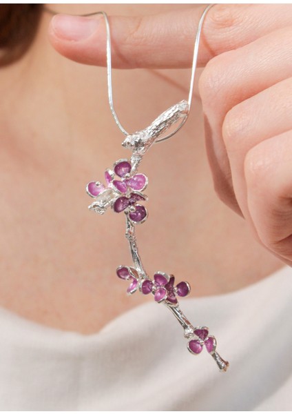 Erguvan 925 Ayar Gümüş Kadın Kolye modelleri