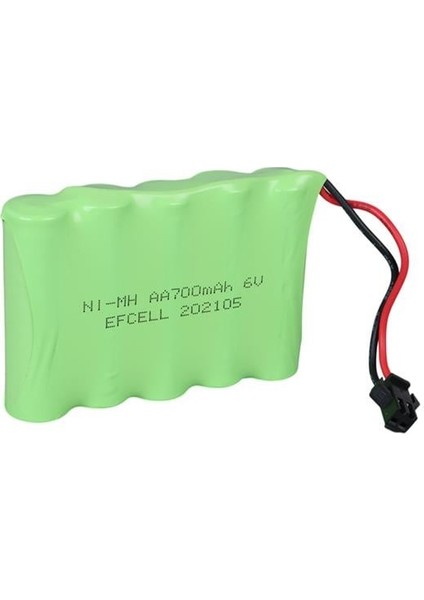 Efcell EF-60700S 6 Volt 700 Mah Ni-Mh Şarj Edilebilir Aa 5'li Grup Oyuncak Pili (202105)