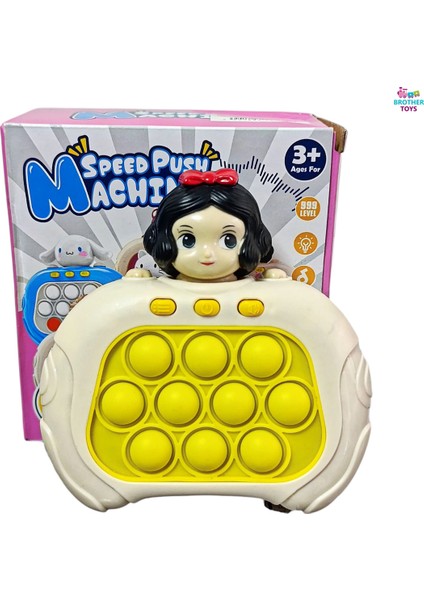 Işıklı Popit Oyun Konsolu Pop It Oyuncak Pamuk Prenses Model