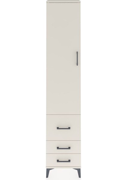 Arges Dolap 2 Raflı 3 Çekmeceli Tek Askılı 44X30X221 Aytaşı-Aytaşı