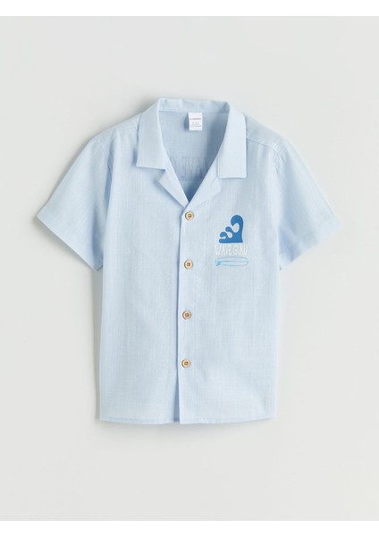 Yeni Sezon Resort Yaka Baskılı Erkek Çocuk Gömlek fiyatları