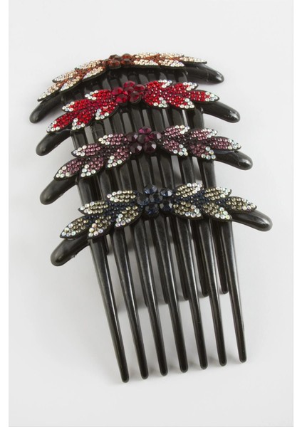 Çiçek Taraklı Yan Toka 8 cm