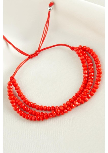 Ds-Derin Üçlü Kristal Bileklik-Turuncu