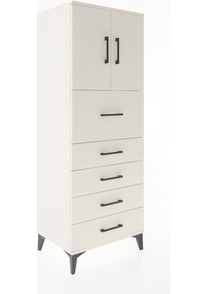 Hyperion Dolap 2 Raflı 5 Çekmeceli 2 Kapaklı 60X44X163 Aytaşı-Aytaşı fiyatları