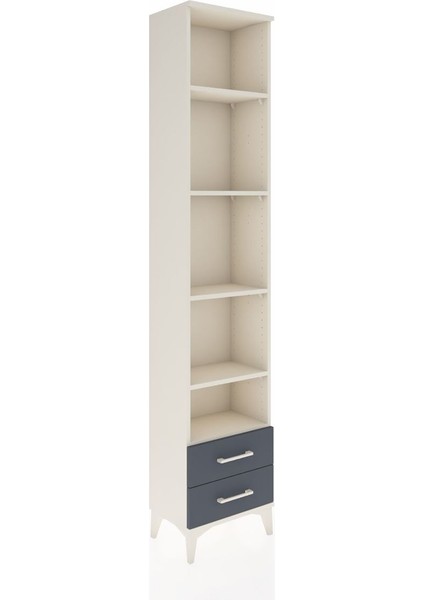 Arges Dolap 5 Raflı 2 Çekmeceli 44X30X221 Aytaşı-Antrasit fiyatları