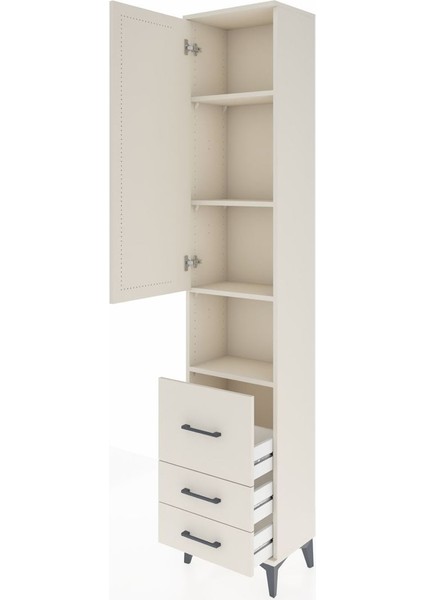 Arges Dolap 4 Raflı 3 Çekmeceli Tek Kapaklı 44X30X221 Aytaşı-Aytaşı fırsatları