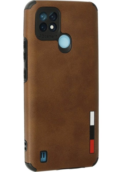 Bfs Realme C21 Kılıf Loop Deri Silikon - Kahverengi modelleri