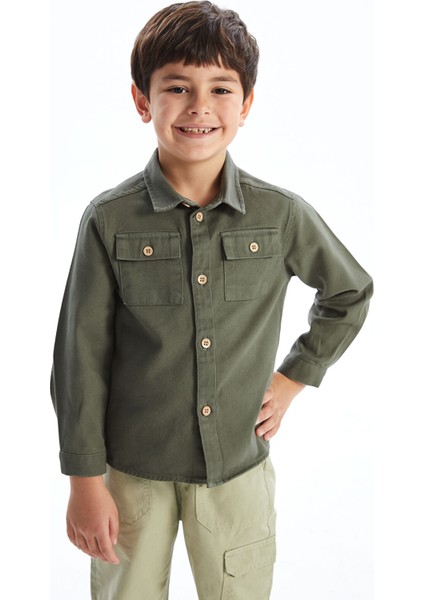 Yeni Sezon Uzun Kollu Basic Erkek Çocuk Gömlek