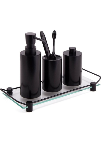 Siyah Cam Tezgah Üstü Banyo Tepsisi 36 x 209 cm fiyatları