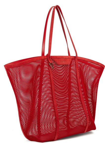 Via Del Mare Tote Kırmızı Kadın Plaj Çantası modelleri