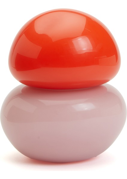 Bonbonniere Turuncu Pembe Cam Obje