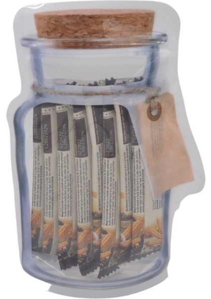 Kavanoz Görünümlü Kilitli Poşet Çıtçıtlı ve Pratik Torba 4 Adet (4915) fırsatları