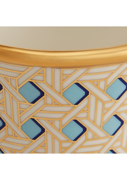 Basketweave Mavi Ayaklı Vazo fiyatları