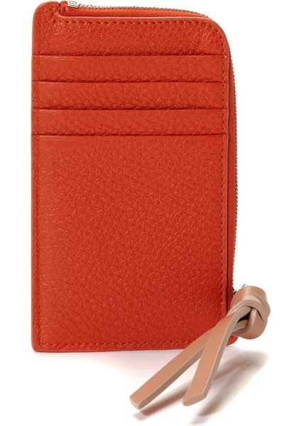 Turuncu Kadın Deri Kartlık fiyatları