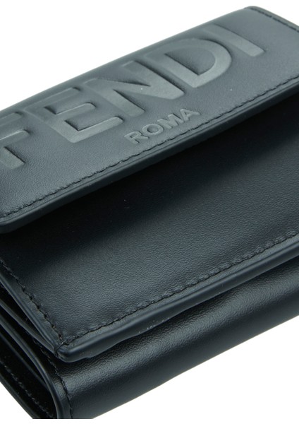 Siyah Logolu Kadın Deri Cüzdan indirimleri