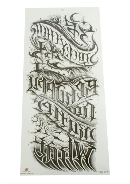 Ds-Derin Tattoo Kol Dövme Sticker-Siyah fiyatları