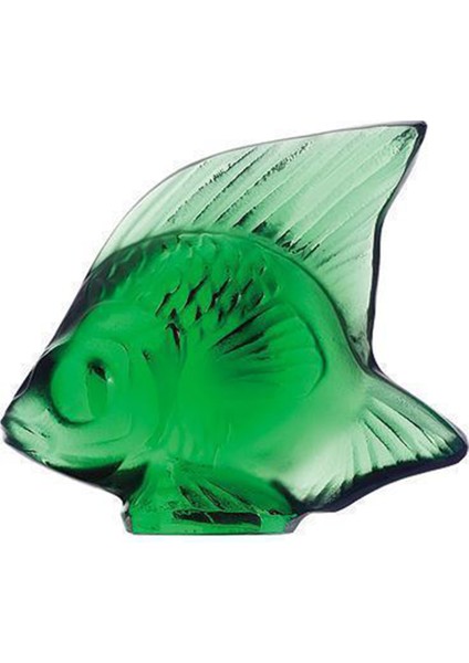 Yeşil Balık Formlu Kristal Obje