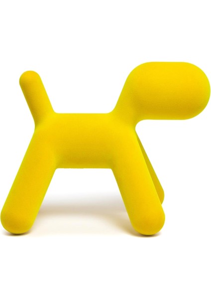 Puppy Large Yellow Köpek Heykeli