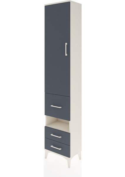 Arges Dolap 4 Raflı 3 Çekmeceli Tek Kapaklı 44X30X221 Aytaşı-Antrasit modelleri