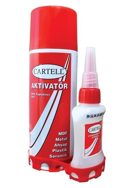 Cartell Hızlı Yapıştırıcı Seti 200 ml