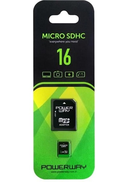 Powerway Pwr-16 16 GB Micro Sd (Class 10) Hafıza Kartı