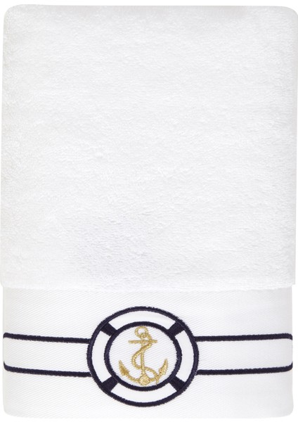Marine Beyaz Pamuklu El Havlusu 50X100 cm