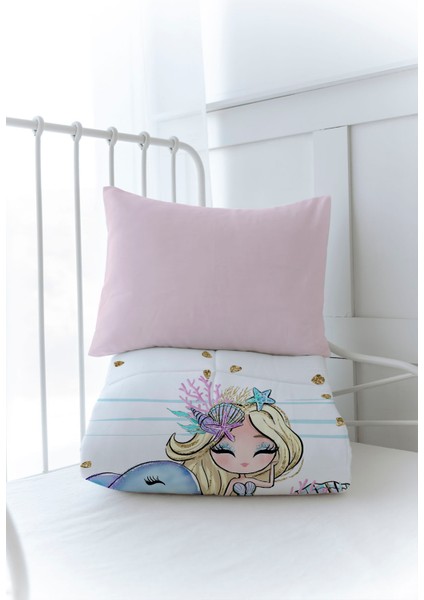 Organik Baskılı Bebek (100X150 Cm) Yorgan Seti - Iconic Serisi - Blonde Mermaid modelleri