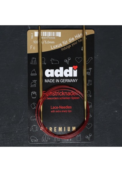 Addi 5mm 100CM Klasik Misinalı Dantel Şişi 755-7