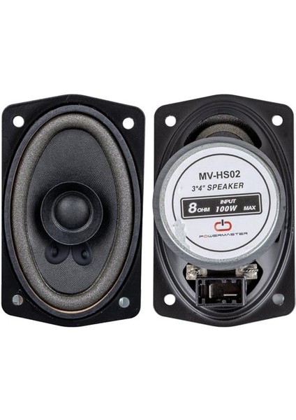 Magicvoice MV-HS02 3x4'' 7.5X10 cm 8 Ohm Max 100 Watt Oval Oto Hoparlör