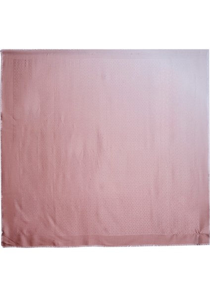 Pembe Logo Jakarlı Kadın Ipek Şal