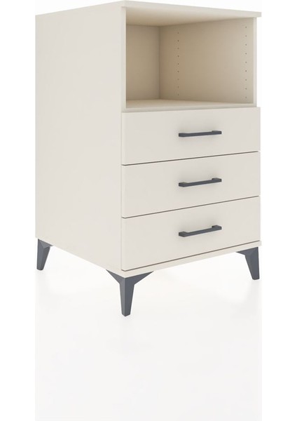 Kronos Komodin Tek Raflı 3 Çekmeceli 60X59X96 Aytaşı-Aytaşı fiyatları