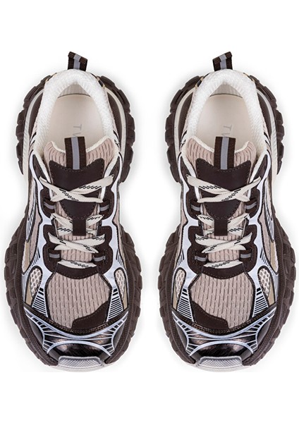 Kontrast Dokulu Colorblock Sneaker TW6250062009074 fırsatları