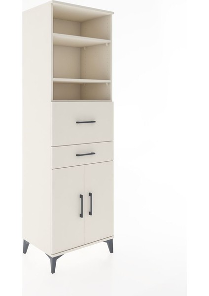 Hyperion Dolap 4 Raflı 2 Çekmeceli 2 Kapaklı 60X44X195 Aytaşı-Aytaşı fiyatları