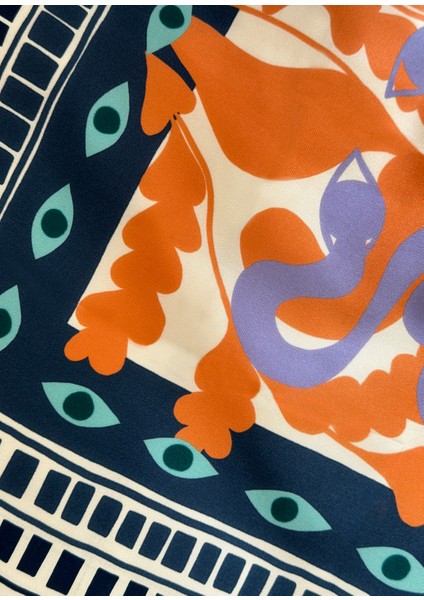 Keep An Eye On Renkli Ipek Kadın Fular 105 cm fırsatları