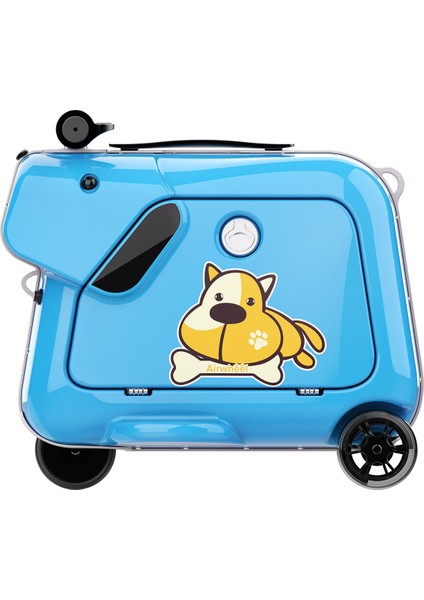 Sq3 Mavi Kabin Boy Çocuklar Için Elektrikli Binilebilir Scooter valiz