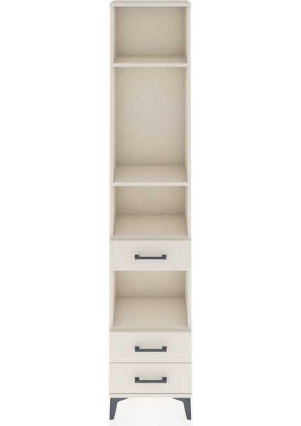 Arges Dolap 4 Raflı 3 Çekmeceli 44X30X221 Aytaşı-Aytaşı