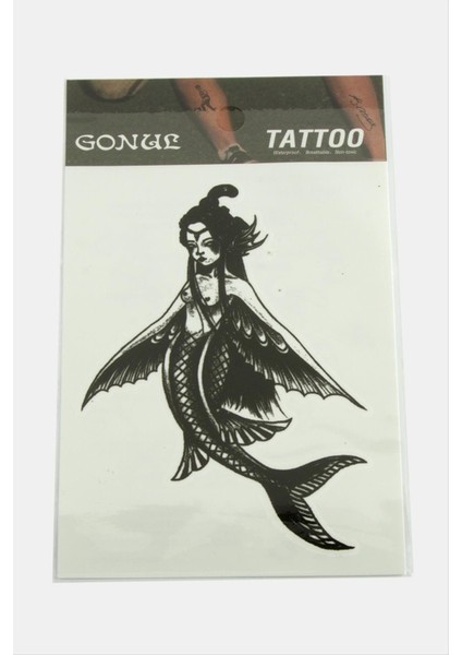 Ds-Derin Deniz Kızı Tattoo Dövme Sticker-Beyaz fiyatları